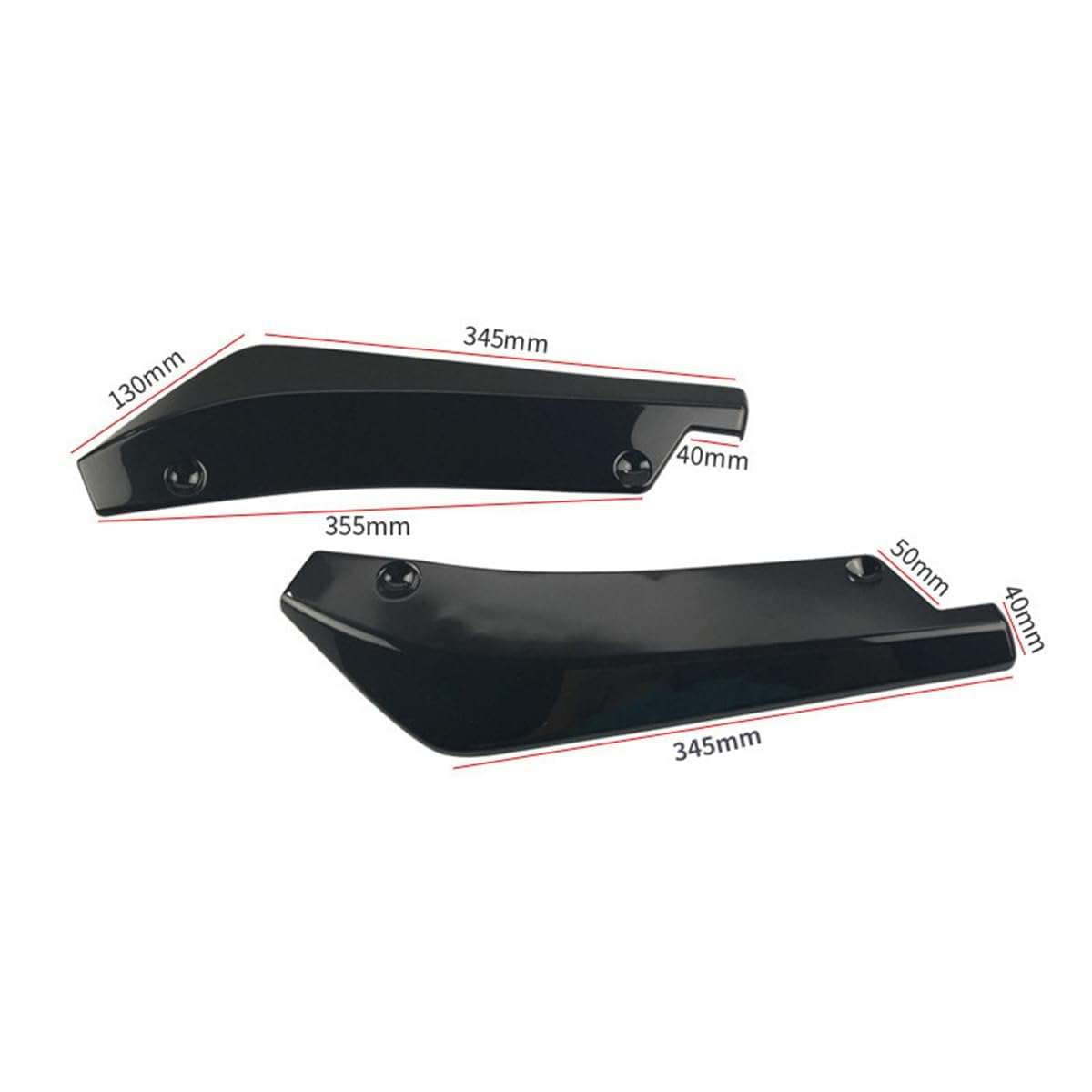 Diffusore paraurti Posteriore Auto per Ford Puma/Puma ST,Auto Posteriore Labbro Angolo Splitter Diffusore Spoiler Paraurti,B/Carbon Fiber