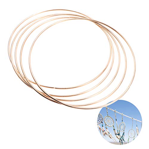 Anillos redondos FUNOMOCYA de hierro resistente para tejer macramé sin deformaciones 7