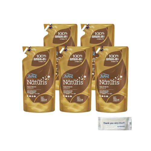 【まとめ買い】ファブリーズ ナチュリス 除菌消臭スプレー 布用 ユズ&ヒノキ 詰め替え 320mL 【お手拭き付】 5個セット