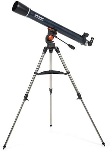 Miniatura 5 de Celestron - Telescopio refractor AstroMaster 90AZ, para principiantes - Óptica de vidrio totalmente recubierta - Trípode de altura ajustable -