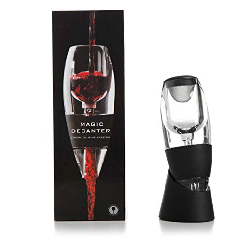 Magic Decanter - Supporto e aeratore per vino rosso (white)