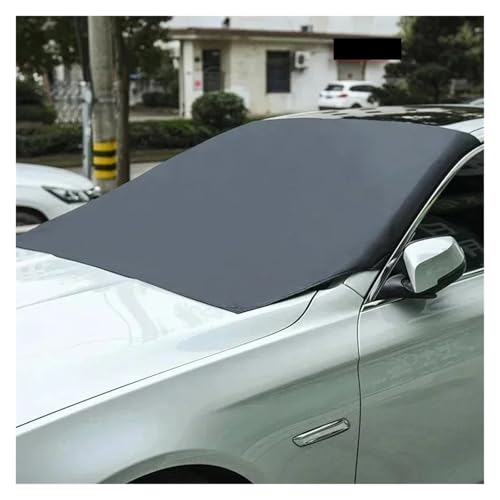 Couverture pare-brise voiture hiver isolante avec aimants anti-vent puissants