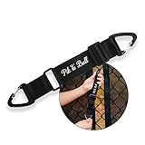 Pik'le'Ball Fence Hook for Hanging Bags – Bag Hook for Fence with Heavy Duty Carabiner Clips – Keep Gear Off The Ground – Hooks for Hanging Pickleball, Badminton, Football, Tennis, and Baseball Bags