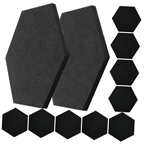 Paneles Acústicos Hexagonales para Pared Paquete de 12 para Oficina y Dormitorio