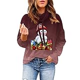 PTLLEND Oberteile Cool Damen Casual Cold Shoulder Tops V-Ausschnitt Spitze Lose Shirts Blusen Stricktop T-Shirt, grün, X-Large