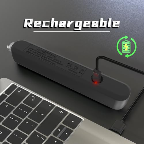 Image of BSIDE Voltage Tester, Non-Contact with 3-Phase Rotation Indicator & Signal Percentage, Rechargeable AC Electrical Voltage Detector Pen, High /Low Sensitivity with 6 Ranges, 3-Mode Alarm with Analog Bar