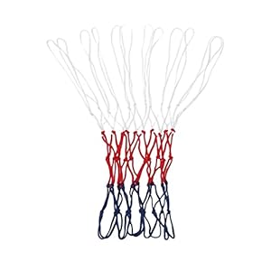 SM SunniMix Geflochtenes Seil Basketballnetz Ersatz 12 Schlaufen Basketballkorb Basketball Rim Heavy Duty für Unisex Basketball Supplies Sport