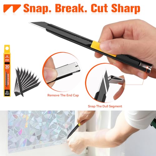 Image of WRAPXPERT Window Film Tools, Window Privacy Film & Peel and Stick Wallpaper Tool Kit, 4-in-1 DIY Starter Set with Smoothing Squeegee, Utility Knife and Blades & 180ml Adjustable Spray Bottle