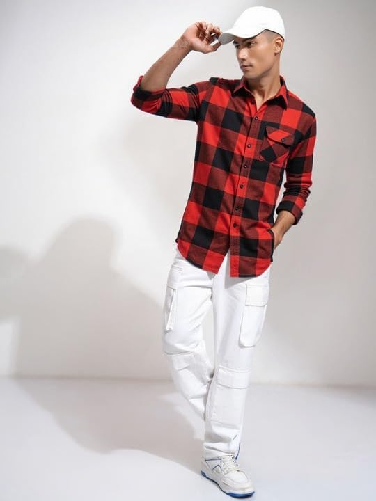 NEW-18 Men’s Premium Woolen Flannel Checkered Shirt - Image 2