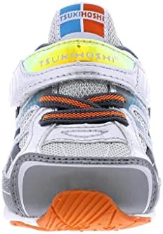 TSUKIHOSHI Storm Kids Shoes - Strap-Closure Machine-Washable Kids and Toddler Shoes with Wide Toe Box & Slip-Resistant, Non-Marking Outsoles, Silver/Gray - 1 Little Kid (4-8 Years) - Image 5