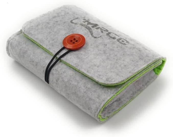 Felt Soft Case Carrying Bag for Nintendo GBA/GBC/GBP, Anbernic RG351V, Retroid Pocket 1 - Portable Travel Case, Protective Pouch for Handheld Retro Game Console (Grey)