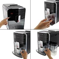 Melitta Barista T Smart - Kaffeevollautomat mit Milchsystem, Kaffeemaschine mit Mahlwerk, für z. B. Cappuccino oder Espresso, App Steuerung möglich, silber/schwarz – Ansicht 5