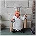 KiaoTime 98917PJ Italian Chef Figurines Kitchen Decor with Bottle Opener Home Kitchen Restaurant Chef Figurine Chef Statue Fat Chef Figurine