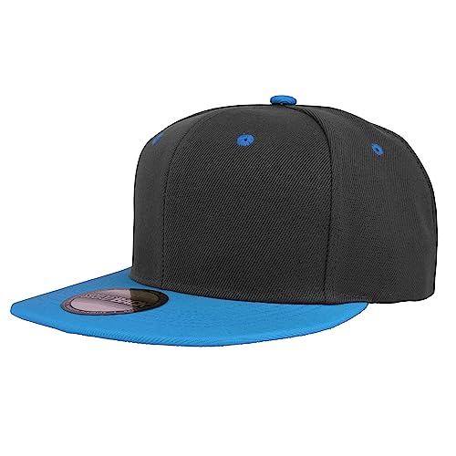 Image of Gelante Snapback Hats for Men - Flat Bill Brim Baseball Cap Hat - Plain Blank Adjustable