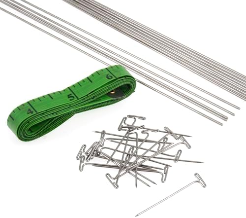 Knit Pro KP10875 Lace Blocking Wire x 8, Silver,‎36 x 0.9 x 5 cm;...