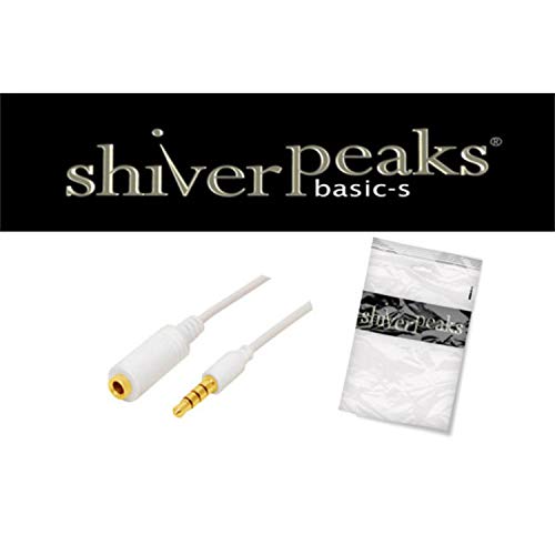 Preisvergleich Produktbild shiverpeaks 4-pol, 3,5mm Stecker / Buchse, weiß, verg. 3m