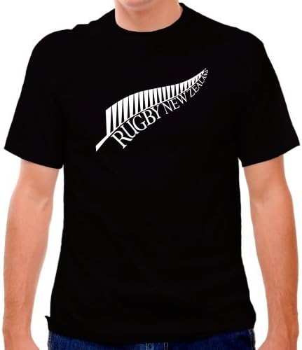 New Zealand Fern RugbyT-shirt, Black
