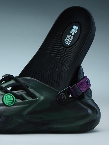 Image of The Souled Store Hydros: Men Clogs | Lightweight EVA Slip-on Sandals for Men with Adjustable Velcro Strap, Removable Laces & Detachable Naruto Silicone Charms