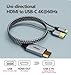 HDMI to USB C Adapter Cable 4K60Hz 6.6FT, HDMI Source Out to USB Type C in Display Converter, Compatible with Xreal Air, Nreal, RayNeo,Rokid AR Glasses, Steam Deck Dock, PS5, Xbox, Portable Monitor