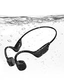 New Bone Conduction Headphones, Open Ear Bluetooth 6.0 Wireless Sports Headphones, IPX8 Waterproof Neckband Earphones with 10H Playtime, Magnetic Charging Headphones for Running Cycling Workout Gym