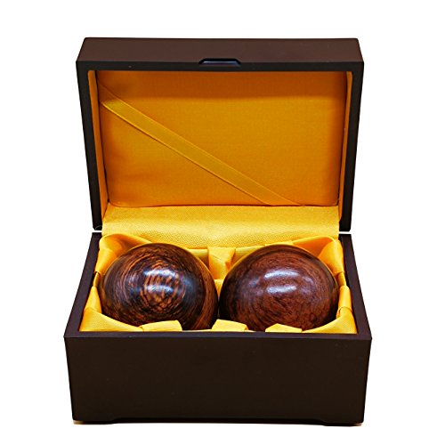 Bcqli 2 Inches Baoding Balls Chinese Health Exercise Stress Balls Rosewood #TOP1