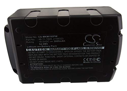 CS - Batteria di ricambio per BACAG BACCG BACDE BACDWD BL BACGG BACHDD-2 BL BACHG BACIS-1 3000mAh 175187 BBP 18