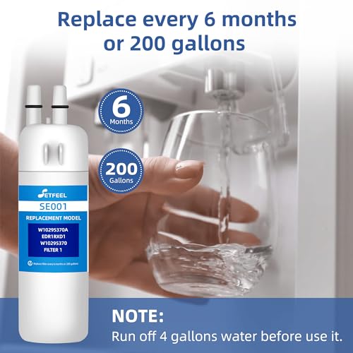 W10295370A P4RFWB P8RFWB2L Water Filter Replacement for EDR1RXD1 - Filter 1, p8rfwb2l replacement water filter Fit Kenmore 46-9081, 9081 46-9930, 469081, 2 Pack SETFEEL