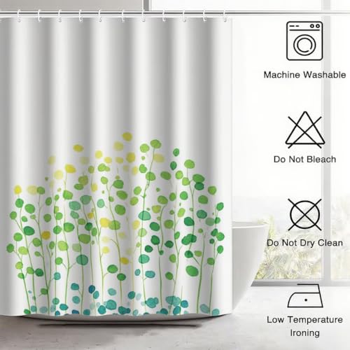 Rideau de douche blanc 180x180 cm lavable en polyester - 8