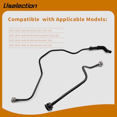 4G0121081AL 4G0121081AE Radiator Cooling Overflow Hose Coolant Reservoir Hose Replacement for Audi A6 S6 2.0L 2011-2014 081AE081AL by Uselection - Used condition - Image 5