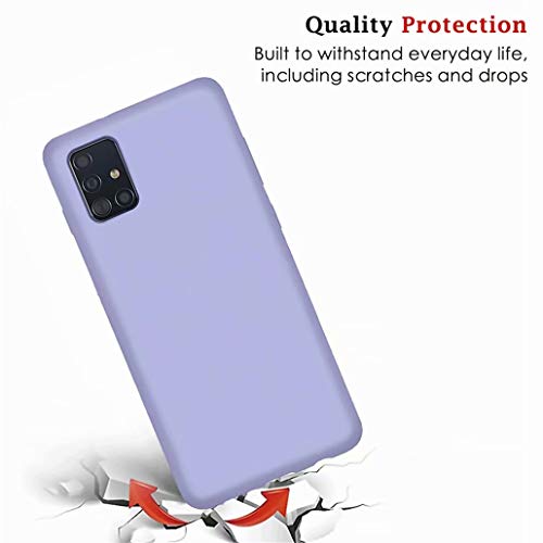 CRABOT Compatibel met Samsung Galaxy A51 Vloeibaar siliconen telefoonhoesje Gel Rubber Shockproof Cover Zachte Anti-Val… - Image 3