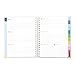 Simplified 2026 12-Month Spiral Weekly Planner — Serene Stripe — January 2026 - December 2026, Calendar Year Organizer with Stickers, Pockets, and Keepsake Box