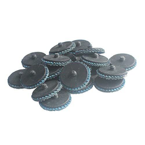 Luo ke 20 Pcs Quick Change Sanding Discs Set, 2 Inch Flap Disc Various Grit Sizes Grinding Pads for Rotary Tool, Die Grinder(40#,60#,80#,120#)
