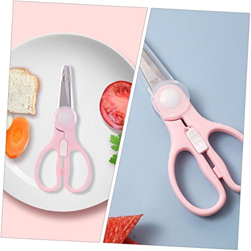 ibasenice 5 Unidades Tesoura Suplemento Alimentar Infantil Comida De Bêbe Tesoura De Comida Crianças
