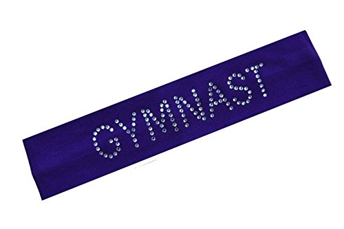 Gymnast Rhinestone Cotton Stretch Gymnastics Headband for Girls, Teens and Adults - Gifts for Gymnastics2