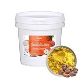 SULU ORGANICS 7 Lbs Raw Unrefined 100% Pure Cold Pressed Shea Butter Yellow- Cosmetic Grade-Cruelty Free-Vegan-Soap Making-Skin Care-Bulk Size