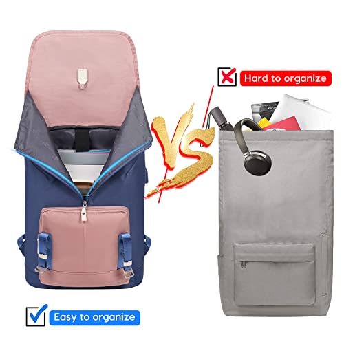 Image of YAMTION 17 Inch Unisex Laptop Backpack for Women and Men,School Backpack for Girls and Boys for Work University and Travel