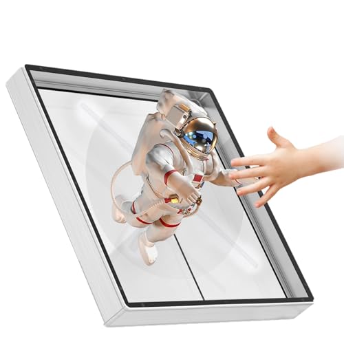 Ventilador Holográfico, Proyector Holográfico 3D con Pantalla Publicitaria, Proyector Holográfico 3D con Múltiples Formatos Multimedia, Control por Aplicación para Tiendas Y Bares,45Cm