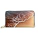Produktbild JHGFG Mode Handtasche Reißverschluss Brieftasche Starfish On Beach Sand Telefon Clutch Geldbörse Abendkupplung Blocking Leder Brieftasche Multi Card Organizer