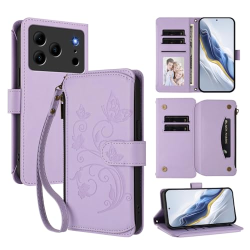 �X�}�z�P�[�X �Ή��@�� for Doogee Note 56 (Pro) / Note 56 Plus �������[�h�y5�J�[�h�z���_�[�z�y�t�@�X�i�[�E�H���b�g�z�y�}�O�l�b�g�N���X�v�z�t���b�v�X�^���h �X�}�z�P�[�X Purple