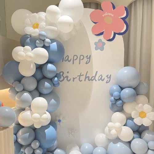Image of MLMC Arch Backdrop Cover Set of 2 6+7.2FT White Fitted Spandex Backdrop Stand Cover Stretchy Round Top Chiara Arch Cover for Baby Shower Birthday Party Wedding Ceremony Photography Background Decor
