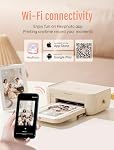 HPRT Imprimante photo 4x6,+20 Feuilles & 1ribbon, Wi-Fi Imprimante instantanée sans fil pour iPhone, Android, Smartphone, Sublimation thermique des colorants, AR Impression vidéo (Renewed)