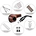 Joyoldelf Smoking Pipe, Wooden Tobacco Pipe with Gift Box, Creative Rosewood Tobacco Pipes for Smoking (no Need Pipe Stand) with Pipe Scraper, 9mm Pipe Filter and Smoking Accessories