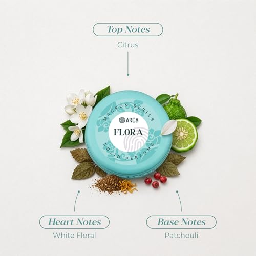 Image of ARCa Flora Solid Perfume for Women | Solid Perfume for Girls | Strong & Long Lasting Pocket Perfume For Women | Travel Friendly Daily Wear Fragrance | Alcohol Free Solid Scent