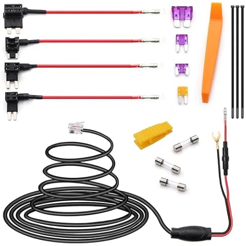 Aienxn Radar Detector Hardwire Kit,Direct Wire Wiring kit,Radar Detector Quick Connection Plug and Play Power Cord Cable,with RJ-11 Telephone Style Jack Radar Detector (13FT) Cover