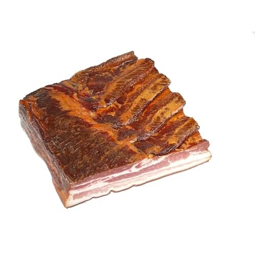 Schwarzwald Metzgerei – Schwarzwälder Bauchspeck am Stück mit herzhaft rauchigem Aroma – 1000g Speck vom Bauch für Salate, Rührei, grüne Bohnen, Carbonara u.v.m.