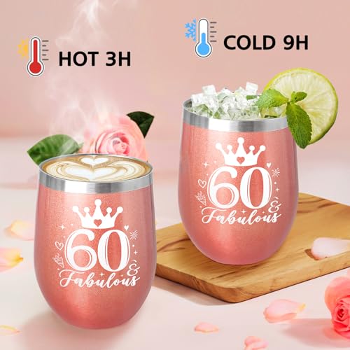 Sheinly 60th Birthday Gifts for Women, Happy 60th Birthday Basket Gifts Box for Best Friends Female Mom Wife Daughter Sister Her Girlfriend Coworker Bestie - Image 3