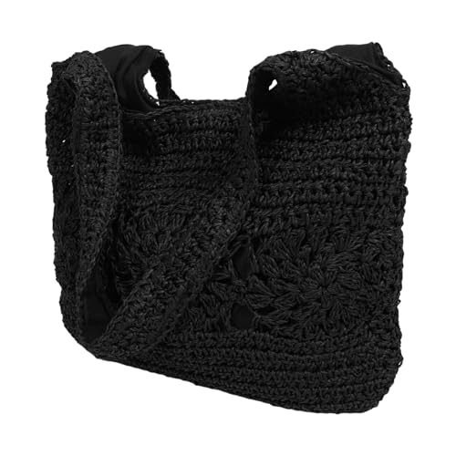 Sac cabas femme grand format paille tisse bandouliere confortable plage voyage pique nique chic