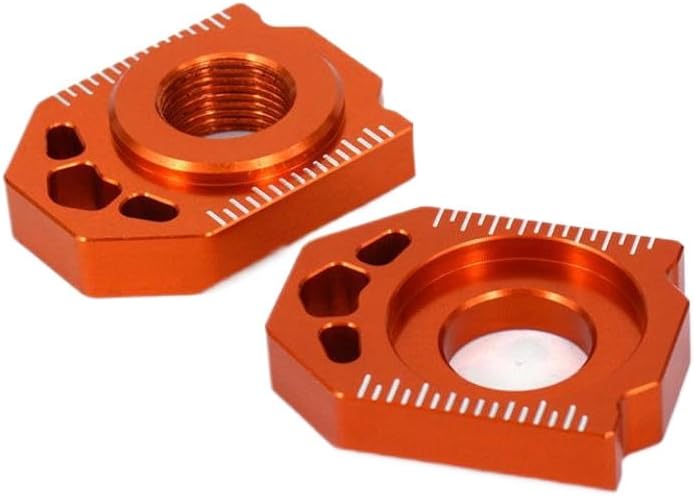 Motorcycle CNC Rear Chain Adjuster Axle Blocks Compatible With SX SXF XC XCF EXC EXCF XCW XCFW 85 125 150 200 250 300 350 450 525 530