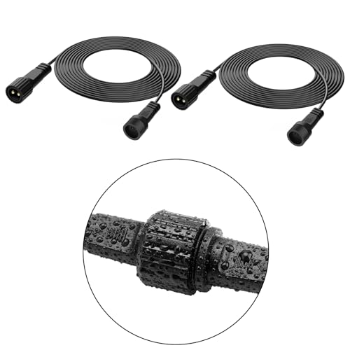 CAMANTU 2Pin Extension Cable 10FT, IP68 Waterproof Extension Lead 16AWG Extension Cord for Outdoor...