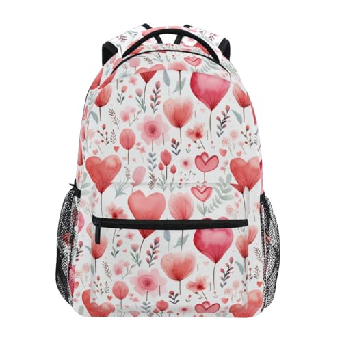 Sac à dos cœur fleur rose léger pour en finir avec les sacs lourds